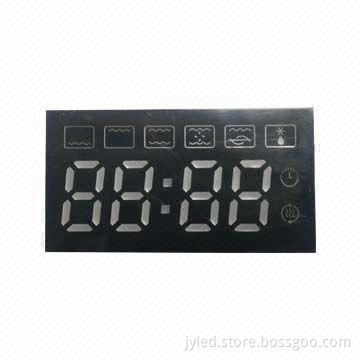 Blue color 7 segment 4-digit LED display for microwave oven